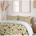 thumbnail image 5 of Ambesonne Polka Dots Duvet Cover Sets, Brown Coffee Cups, 2-King, Cream and Brown, 5 of 6