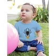 thumbnail image 2 of Funny Cute Spider W Heart T-Shirt Infant -Image by Shutterstock,  6 Months, 2 of 4