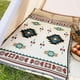 thumbnail image 5 of Manta para acampar, manta para picnic al aire libre, étnica, vintage, lavable verde amarillento, 5 of 8