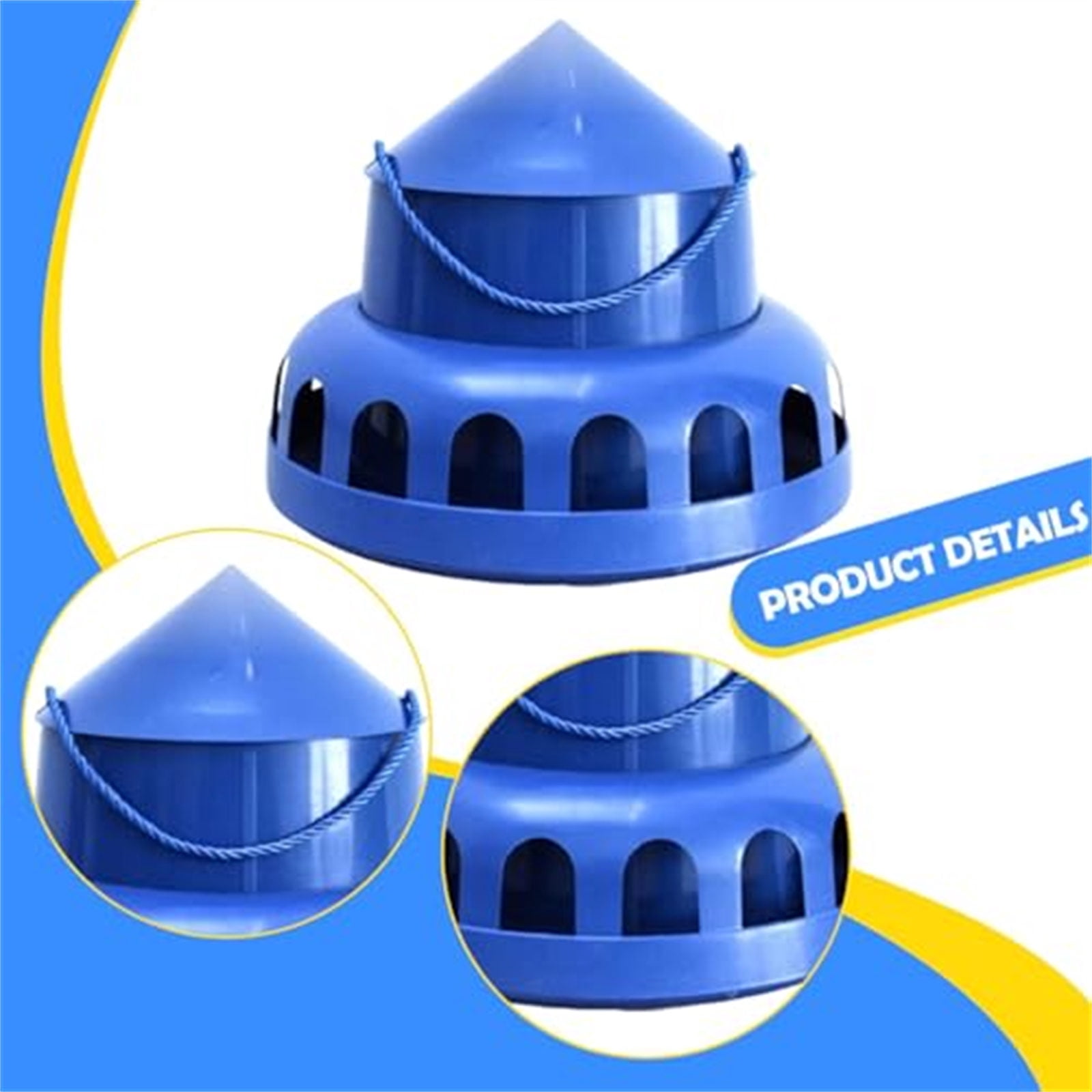 Automatic Pigeons Feed Dispenser LeakProof Bird Feeder for Efficient Feeding Reduces Waste Poultry Coops Feeding Device