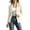 White, variant on Sorvello Women’s Short Faux Suede Jacket Tailored Fit Notch Lapel Button Closure Structured Coat Army Green L