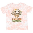 thumbnail image 3 of Inktastic Sloth I Love My Babushka Boys or Girls Toddler T-Shirt, 3 of 5
