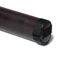 thumbnail image 5 of OKKO Billiard Pool Cue Hard Deluxe Oval Case Faux Crocodile Leather 1x1 Dark Brown, 5 of 11