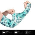 thumbnail image 3 of Daiia Blue Floral with Butterflies UV Sun Protection Arm Sleeves - Cooling Compression Arm Sleeve - Sports & UV Arm Sleeves for Men & Women, 3 of 8