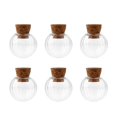 thumbnail image 3 of Frascos vacíos de vidrio pequeños transparentes de 6 piezas DIY con mensaje 18mm Sunnimix Deseos de botellas con corcho, 3 of 8