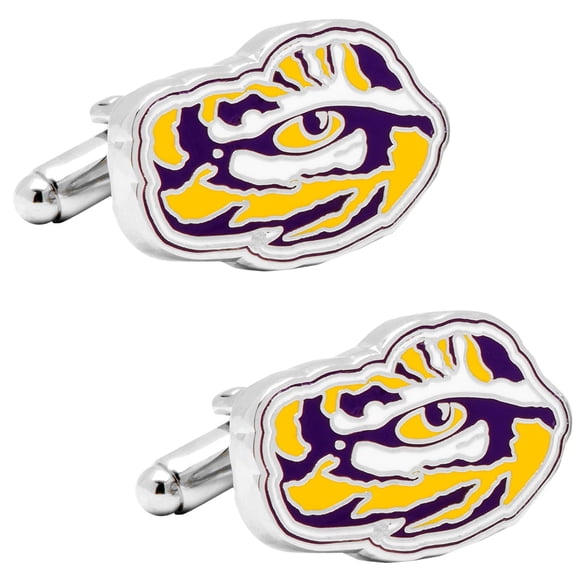 Men's LSU Tiger's Eye Cufflinks