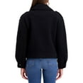 thumbnail image 2 of Kensie womens  Boucle Wool Moto Jacket, XL, Black, 2 of 3