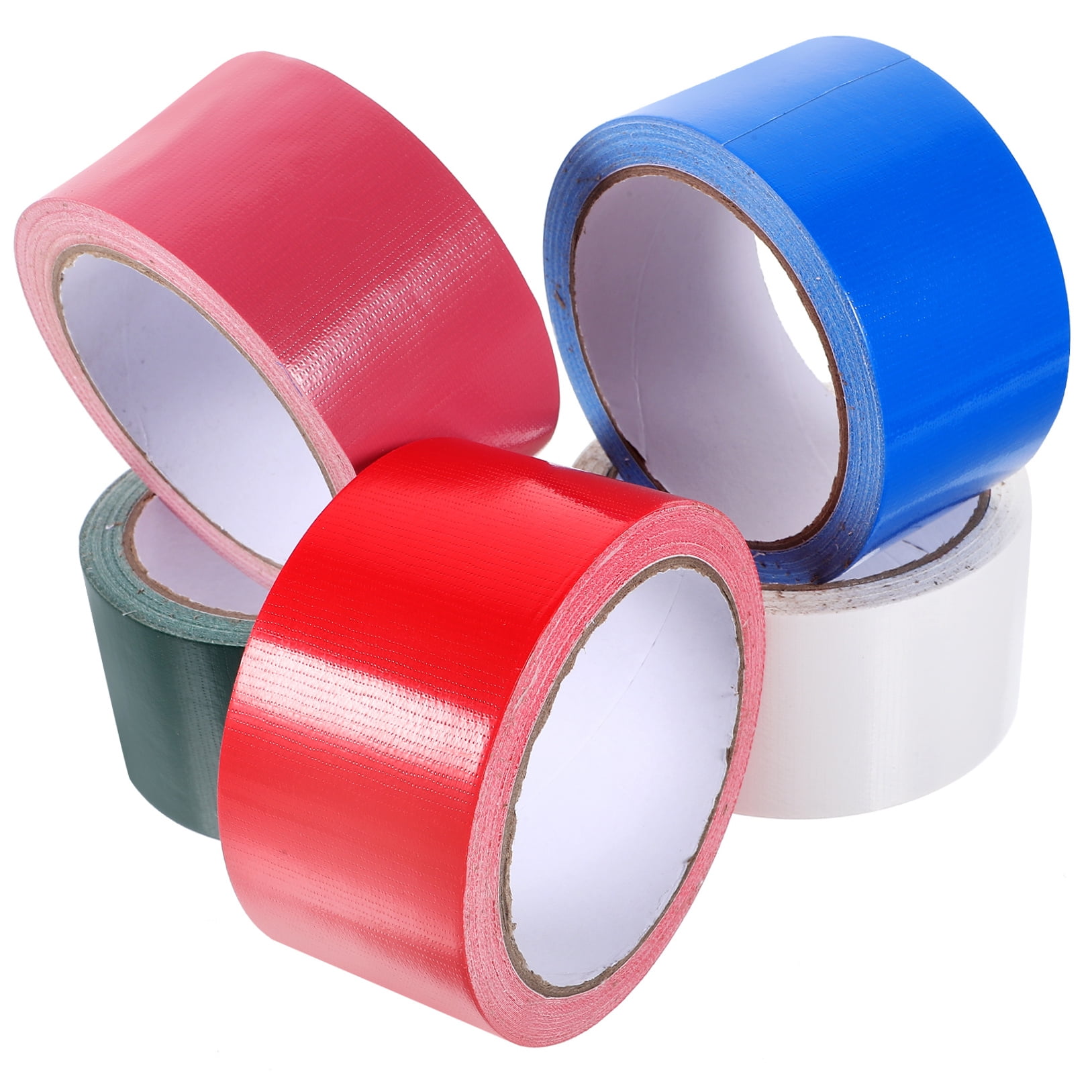 HOMEMAXS 5 Rolls Blank Rosette Ribbon Boxes Colored Duct Tape 1000.00X5.00X0.01CM