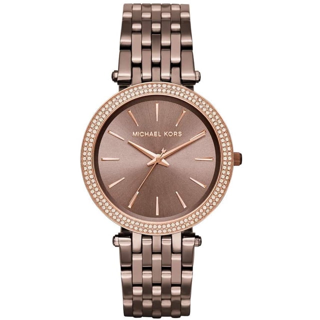 Reloj Darci MICHAEL KORS MK3192 de 3 Agujas para Mujer 39mm Acero Inoxidable con Detalles Brillantes Resistente al Agua Café Michael Kors MK3416