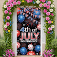 thumbnail image 5 of Colorful Design Independence Day Banner Patriotic Style 4th of July Decorations Balloons Bunting Fireworks for Holiday Celebration Party Decor Outdoor Display, 5 of 8