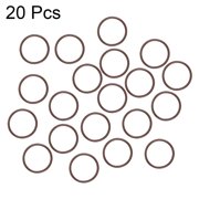 Fluorine Rubber O-Rings 26mm OD 22mm ID 2mm Width FKM Seal Gasket, Brown 20pcs