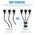 thumbnail image 6 of Greenadscape Cord Keeper Black Headphone Cable Organizer 20Pcs 1.9X0.8In, 6 of 8