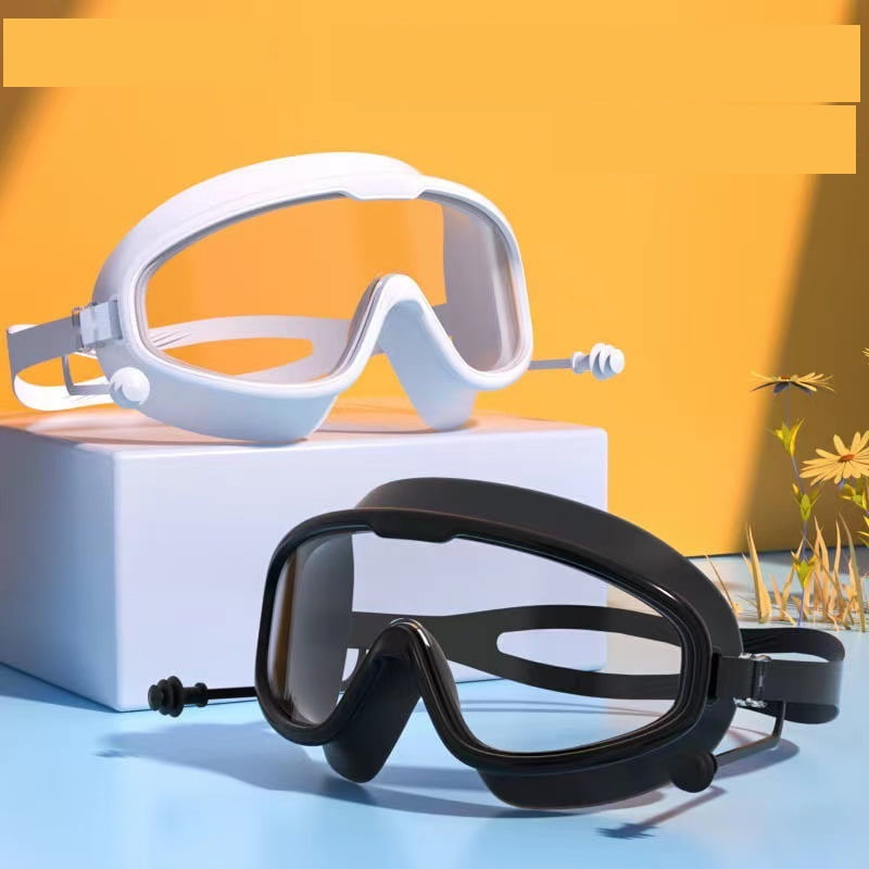 Swim goggles for men and women large frame nearsighted swimming goggles