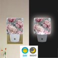 thumbnail image 5 of Pink Large Flowers with Gray Flowers LED Night Light Sensor Lamp Plug-in Adjustable Brightness 2 Pack, 5 of 7