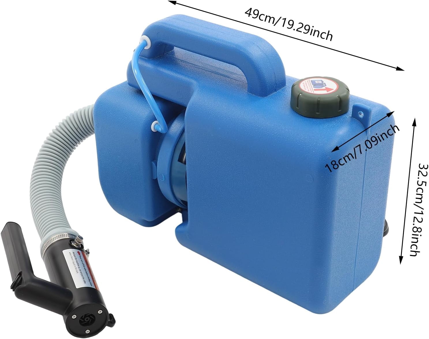 1200W 8L/2Gal Electric Ulv Fogger Machine, 1200w 20 to 33ft Spray Range Portable Handheld Sprayer, Electric Atomizer Sprayer for Indoor and Outdoor
