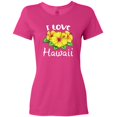 thumbnail image 3 of Inktastic I Love Hawaii Hibiscus Flowers Women's T-Shirt, 3 of 5
