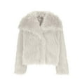 thumbnail image 5 of LEKWK Women's Faux Fur Coat Fluffy Furry Jacket Long Sleeve Open Front Plush Winter Coats Shaggy Warm Fashion Jackets Outerwear, 5 of 7