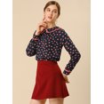 thumbnail image 2 of INSPIRE CHIC Blouse Douce à Manches Longues pour Femmes, Mignonne, à Volants, Col Peter Pan, 2 of 6