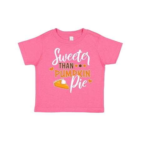 

Inktastic Thanksgiving Sweeter Than Pumpkin Pie Boys or Girls Toddler T-Shirt