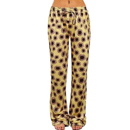 

Frontwalk Womens Wide Leg Lounge Pant Elastic Waist Yoga Workout Joggers Palazzo Pants Activewear Comfy Pajamas Pjs Bottoms