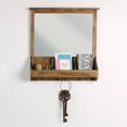 thumbnail image 6 of Uniek Stallard Decorative Rustic Wood Organizer with Mirror, 6 of 8