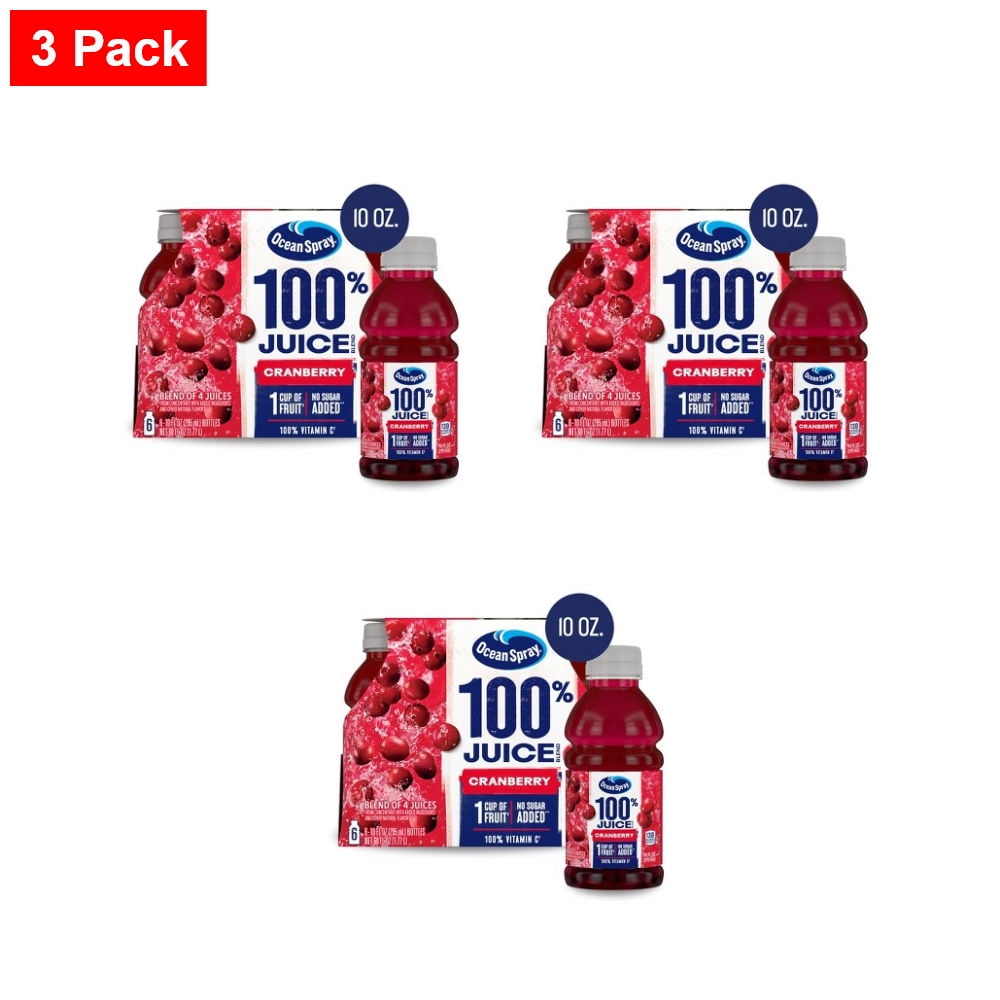 Ocean Spray Cranberry 100% Mixed Juice - 6pk/10 fl oz Bottles