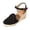 A-Black533, variant on Bibifish Womens Espadrille Wedge Boho Style Closed Toe Ankle Buckle Foam Platform Woven Espadrille Wedge Summer Beach Vacation Sandals