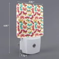 thumbnail image 2 of Cauagu Colorful Butterflies Print LED Nightlight,0.5W Night Lights Plug into Wall 1 Pack with Dusk-to-Dawn Light Sensor Soft Glow Lamp for Bathroom Adult Hallway-EU, 2 of 7