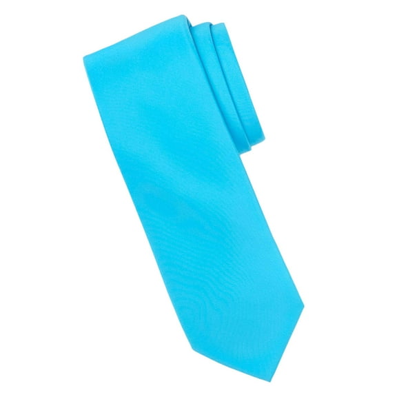 EDWARDS SOLID NARROW TIE, AZURE BLUE, 0