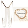 thumbnail image 5 of Yokua Fringed Shoulder Chain Female Body Chain Evening Party Chain Sexy Chest Chain, 5 of 8