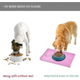 thumbnail image 4 of Pet Placemat Mat, Silicone Pet Food Mats Tray, Dog Cat Pet Feeding Mats, Non-Stick Food Pad Water Cushion (Pink), 4 of 5
