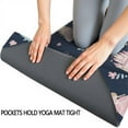 thumbnail image 3 of Navy Princess Castle Pattern Hot Yoga Mat Towel Non Slip for Hot Yoga - Quick-Drying Yoga Mat Cover with 4 Corner Pockets with Travel Bag - Hot Yoga Towel Non Slip Grip Moisture Wicking Sweat 70"x26", 3 of 6