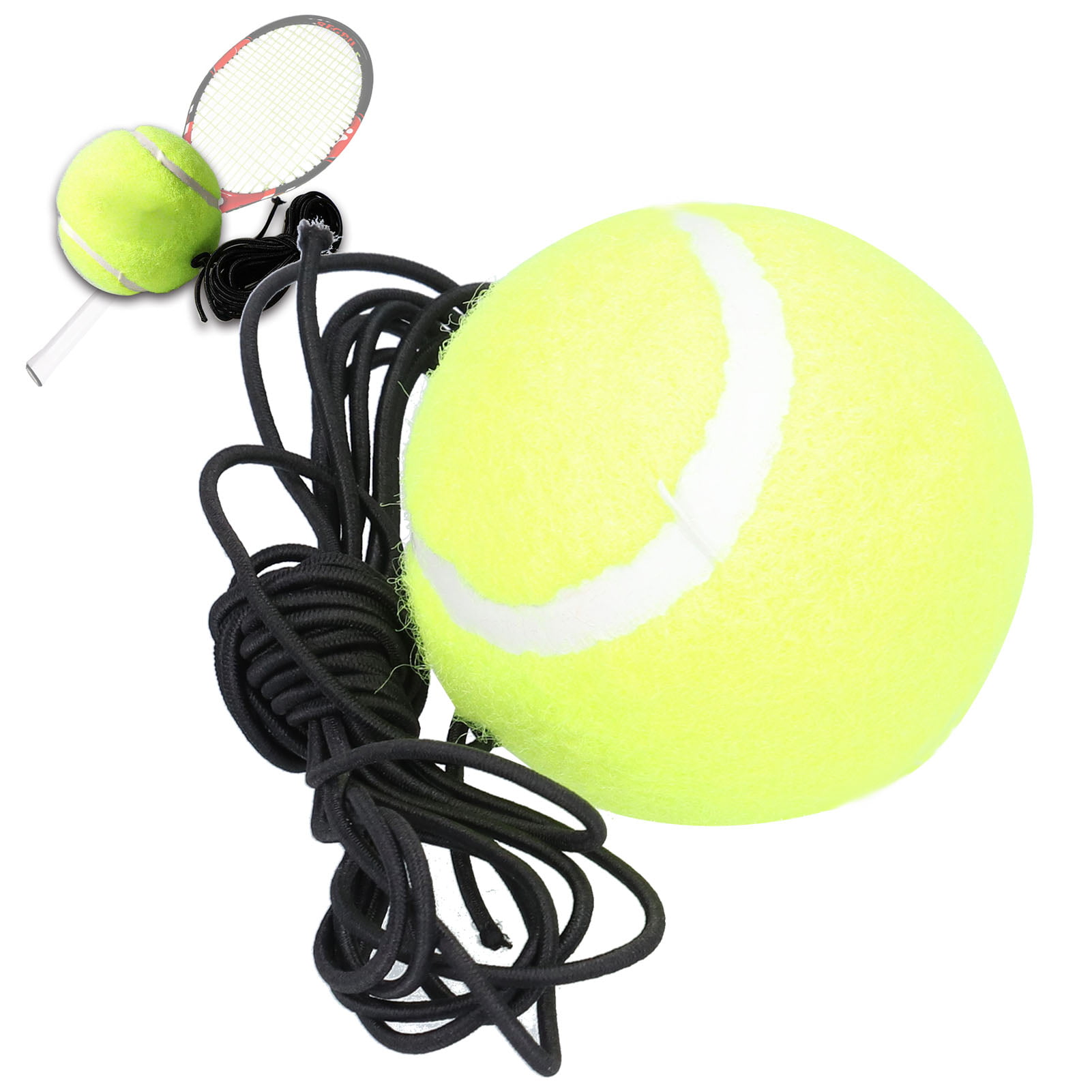 Premium Portable 64mm Elastic Tennis Ball with String for Tennis Trainer 