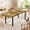 Retro, variant on Laisnet 63" Extendable Dining Table for 8, Square Kitchen Dinner Table with Metal Legs, Black
