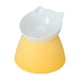 thumbnail image 1 of Comedero inclinado para gatos con soporte, platos para cachorros, suministros de agua elevados para viajes 145 cm x 13 cm amarillo, 1 of 6