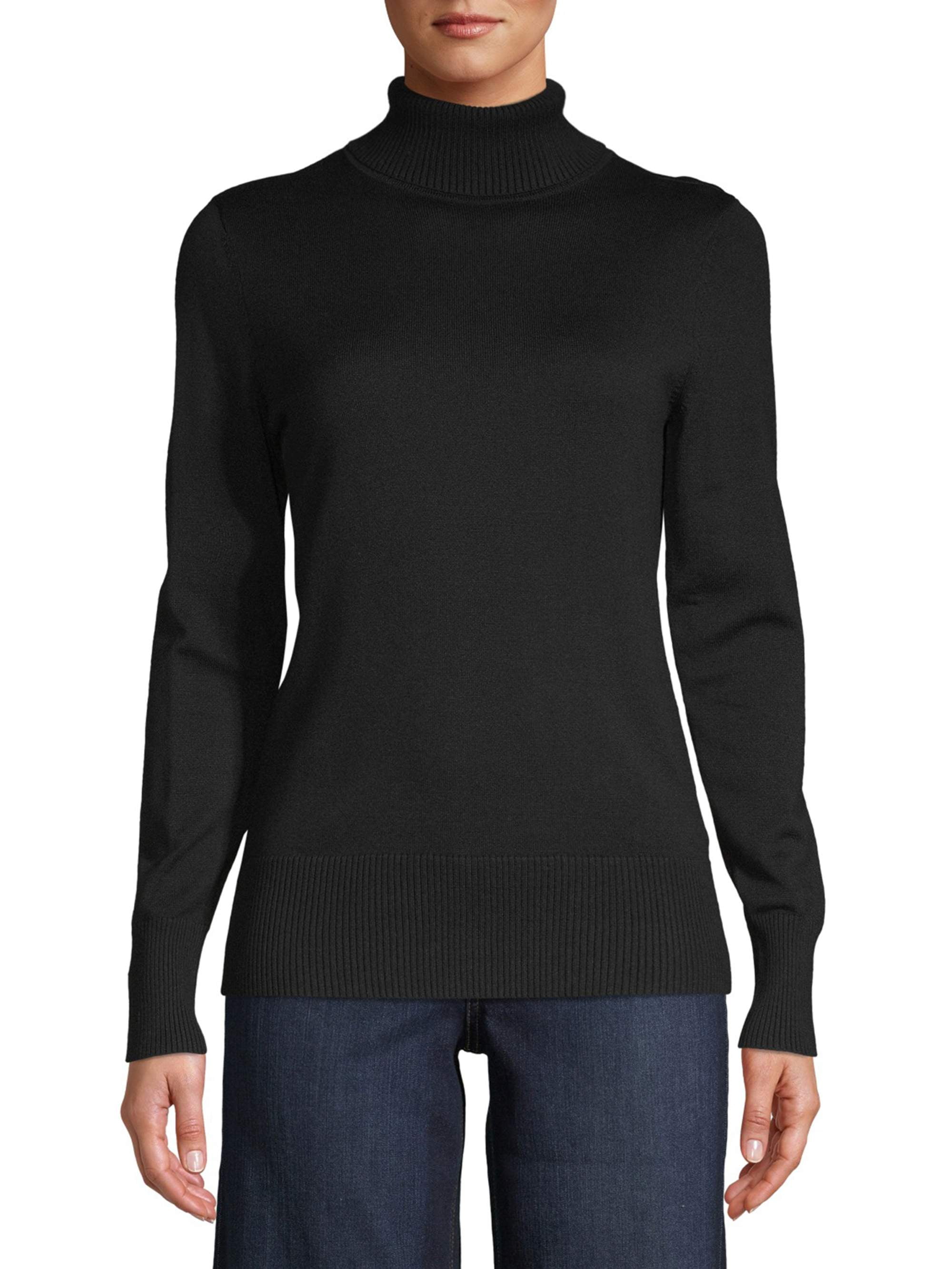 Time and Tru Women's Turtleneck Sweater - Walmart.com