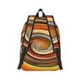 thumbnail image 2 of Bixox Colorful Swirl Printing Canvas Backpack Lightweight Casual Travel Backpack School Backpack Fits 15.6 Inch Notebook, 2 of 5