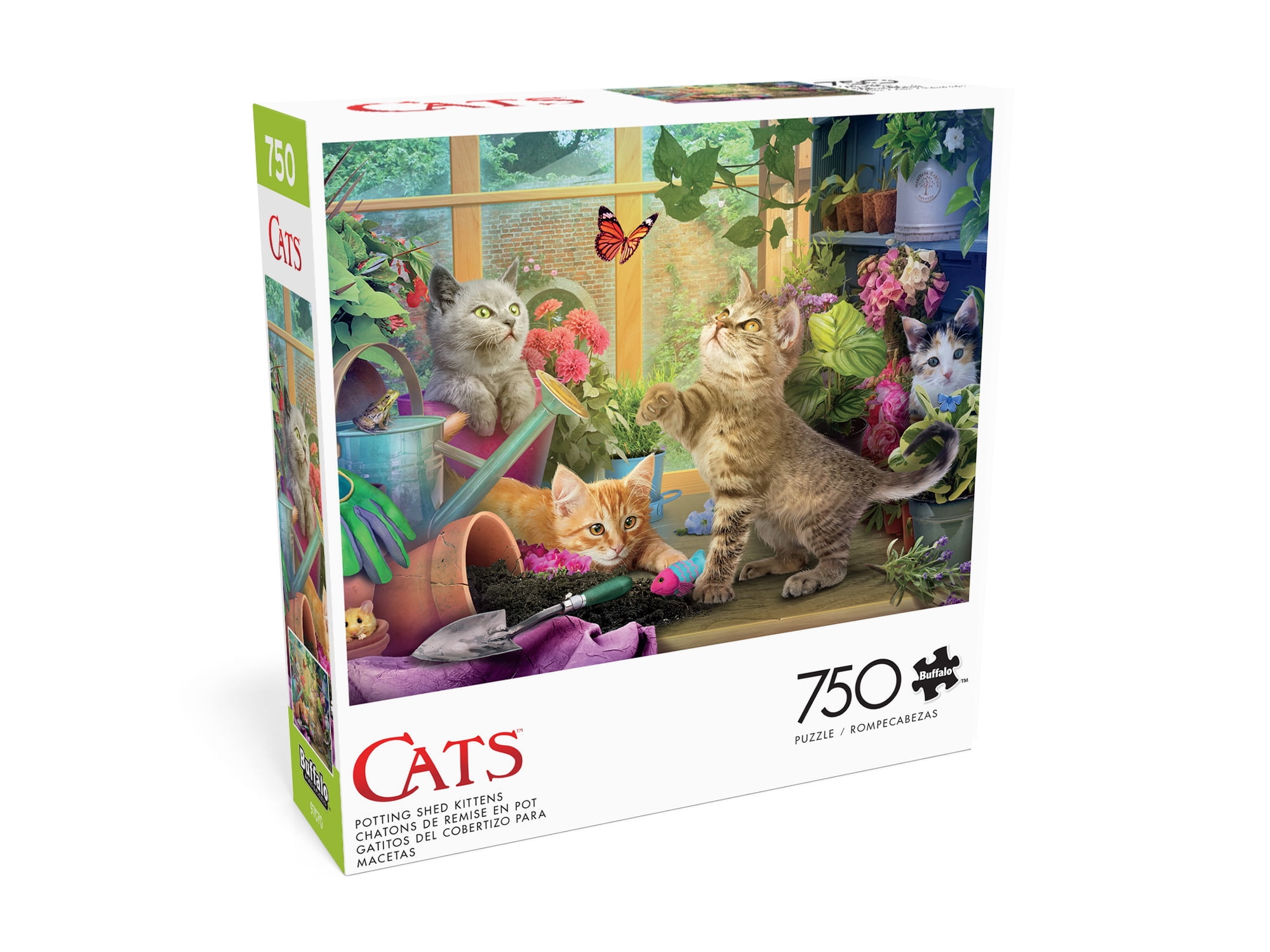 Buffalo Games Potting Shed Kittens Puzzle de 750 pièces imbriqué pour adultes âgés de 14 à 99 ans