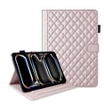 thumbnail image 3 of For iPad Pro 13 inch (2025 M5/2024 M4) Case, Rhombus Pattern Multiple Viewing Angles Stand Slim Folio Cover (Rose Gold), 3 of 6