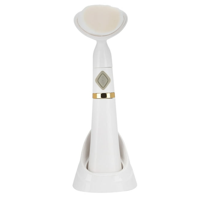 Cepillo de limpieza facial eléctrico profesional, limpiador de poros para el hogar, color blanco