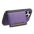 thumbnail image 4 of Case for iPhone 13 Pro with Detachable Card Holder, Wallet Sticker on Luxury PU Leather Slim Phone Case with Flip Kickstand Shockproof Protection Cover for iPhone 13 Pro, Purple, 4 of 10