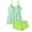 Green-31, variant on STETMN Women's Tankini Swimsuits Two Piece Bathing Suits Ruched Swim Suits with Skirt