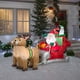 Gemmy 36855 Airblown Gonflables Père Noël avec Traîneau et Renne Scène&44; 8 ft. – image 2 sur 4