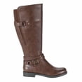 thumbnail image 2 of Baretraps Ladies Tall Riding Boot Size 9, Zipper Faux Leather, Brown New without Box, 2 of 8