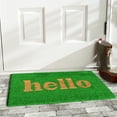 thumbnail image 2 of Calloway Mills Hello Outdoor Doormat Green/Natural Block 17" x 29", 2 of 7