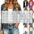 thumbnail image 3 of WQNVRNR Womens Hooded Cardigan- Zip Up Long Sleeve Fall Winter Casual Warm Outerwear Hot Pink Size L, 3 of 6