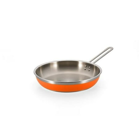 

Bon Chef 60309ORANGE 11.75 x 2.37 in.Classic Country French Collection Saute 3 quart Pan & Skillet Long Handle No Cover Orange - 4 oz