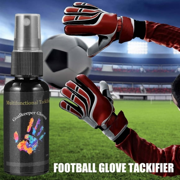 Xihbxyly Spray de Agarre para Guantes de Portero, Mejora La Potencia de Agarre En Climas Húmedos y Secos, Portátil y Ligero, Accesorio de Entrenamiento de Fútbol, 30 Ml