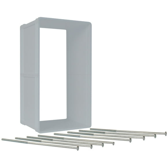 Ideal Pet Produits Designer Series Ruff-Weather Kit d'Installation Murale pour Porte d'Animal, Super Grand, 15 Pouces x 23.5 Pouces Rabat Taille, Gris