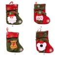 thumbnail image 3 of Inteprter Bolsas de Navidad Envoltura pequeña Papá Noel Muñeco de nieve Colgador Calcetines Goodie Bag Colgante de Navidad Joyas Barra de Kits de decoración para fiestas Papá Noel, 3 of 6